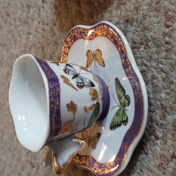 9 piece butterfly tea set - Picture 2 of 7